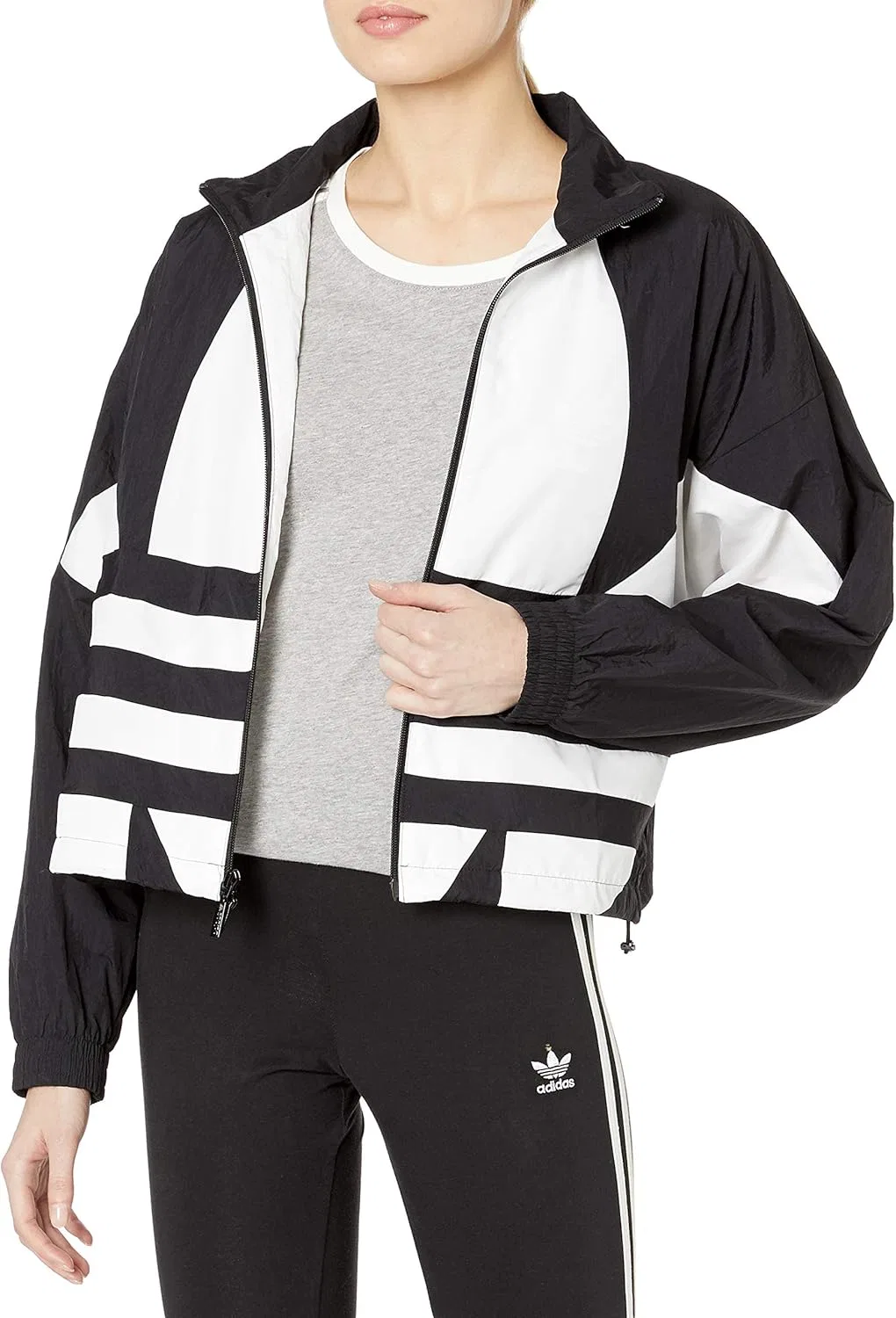 Куртка спортивная adidas Originals, черный/белый