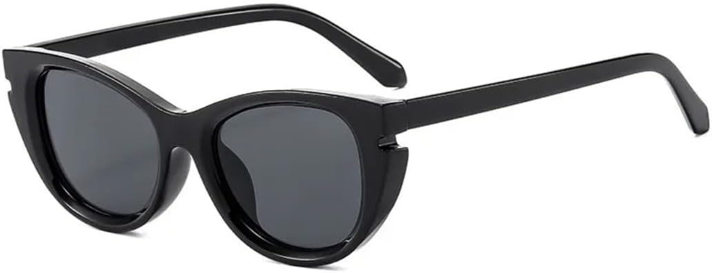 

Классические солнцезащитные очки «кошачий глаз» в ретро-стиле, маленькая оправа, для женщин, путешествий и мужчин, для активного отдыха на природе, вождения, рыбалки, защита от УФ-излучения UV400 TVTBBVV, Black Gray