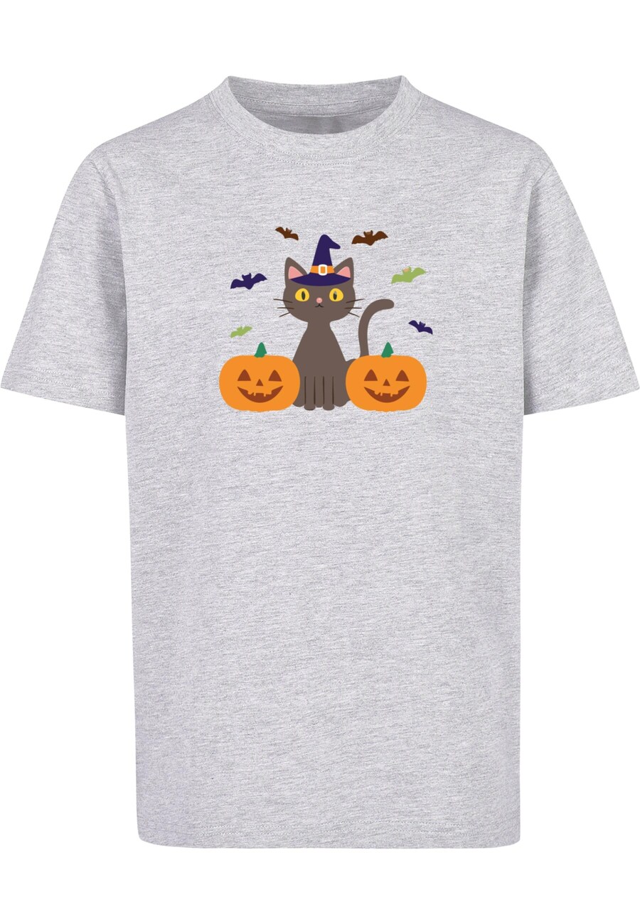 

Футболка Merchcode Shirt Pumpkings and Cats, цвет muddy colored/light grey