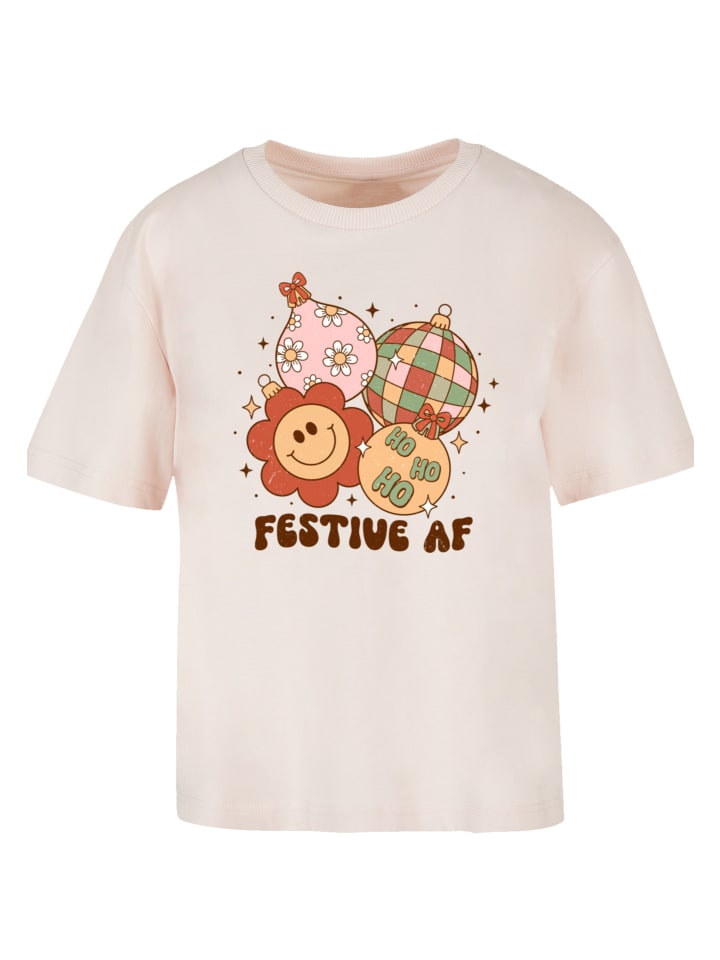 

Футболка Festive AF Christmas Tree Balls розового цвета F4NT4STIC, Розовый, Футболка Festive AF Christmas Tree Balls розового цвета F4NT4STIC