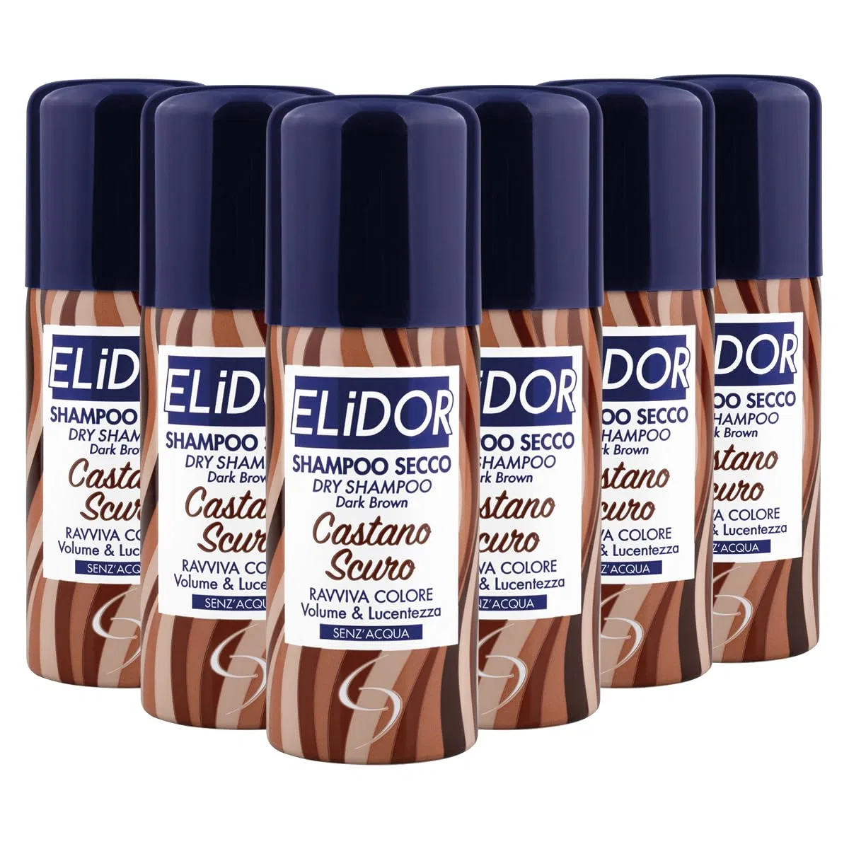 Сухой шампунь Elidor Dark Brown для темно-коричневых волос, 100 мл, . Elidor