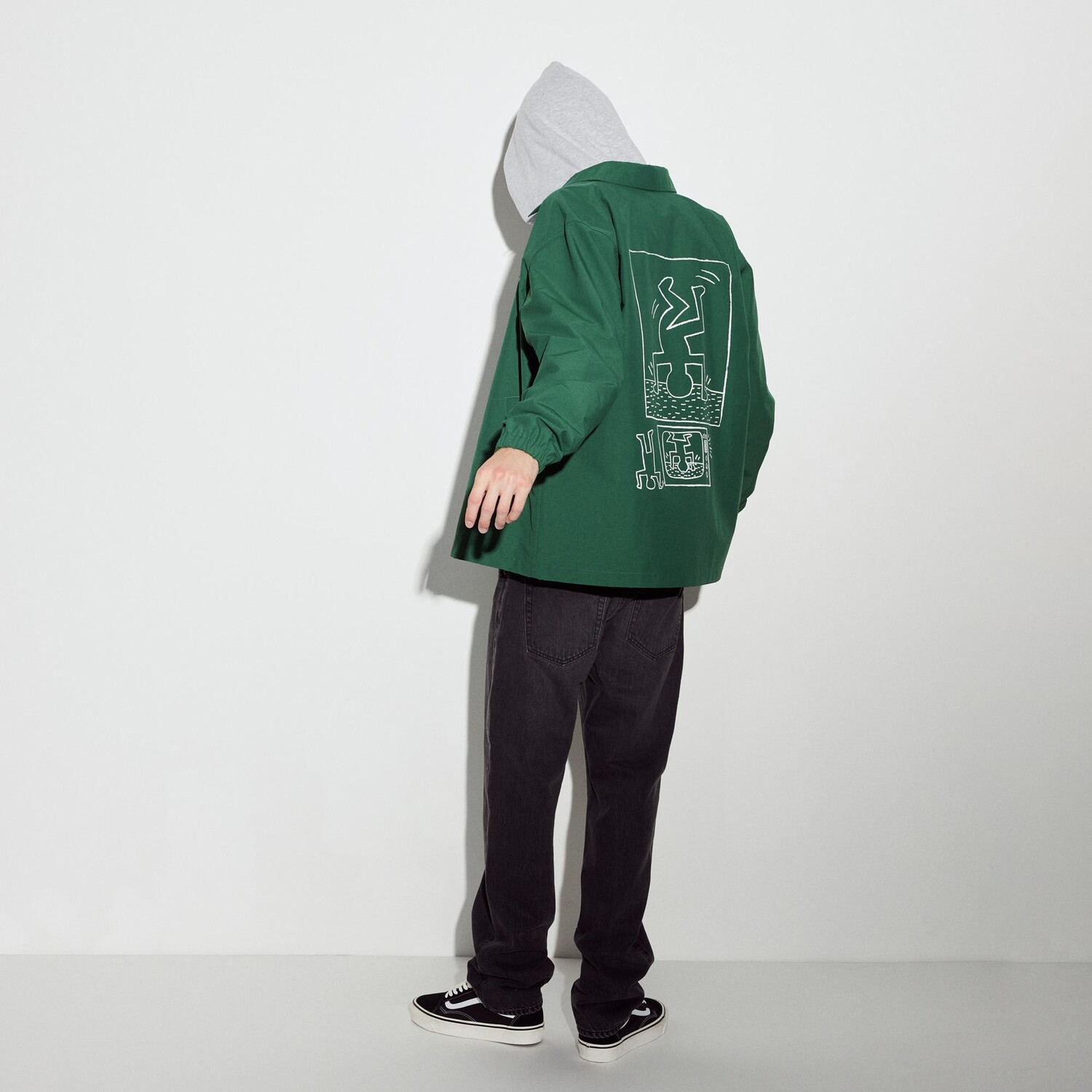 Куртка UNIQLO x Keith Haring Co-branded Series, 55 зеленый — фото 4