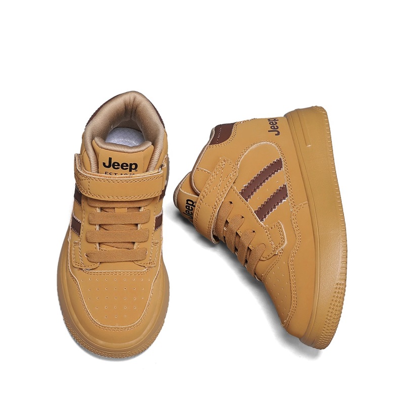 Jeep Детские скейтбординговые кроссовки Mid top из синтетической кожи с амортизацией, легкие и устойчивые к истиранию — фото 4