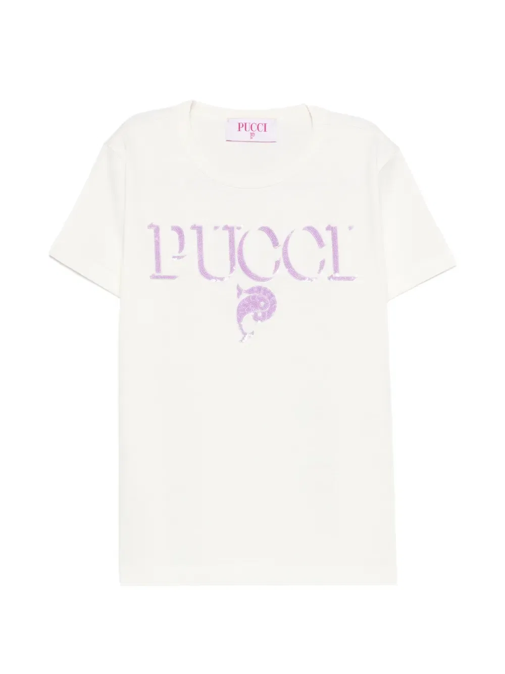 Футболка с логотипом Pucci Junior, белый