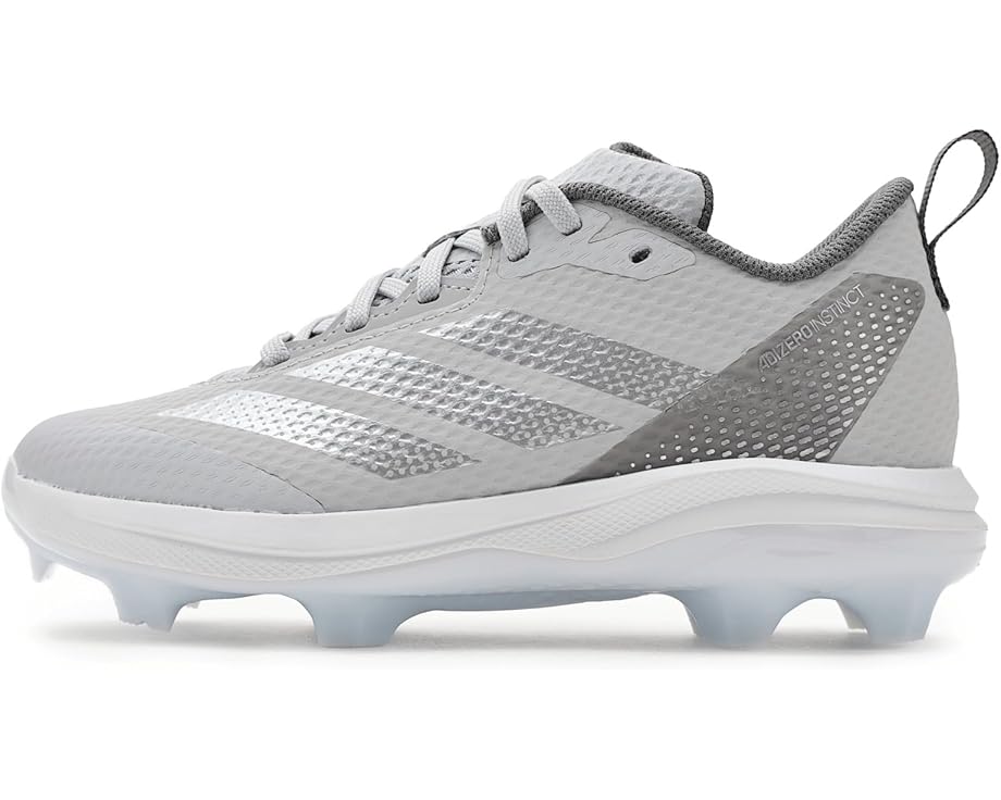 Унисекс бейсбольные бутсы Adidas Kids Adizero Instict Tpu 2.0 (Little Kid/Big Kid), Team Light Grey/Silver Metallic/Team Grey — фото 4