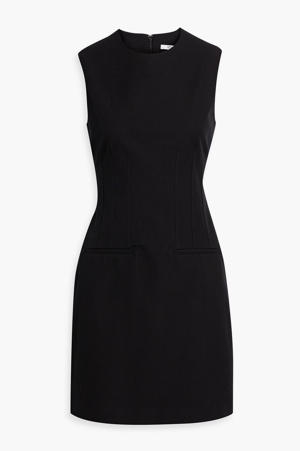 

Мини-платье из смесового хлопка DEREK LAM 10 CROSBY, черный