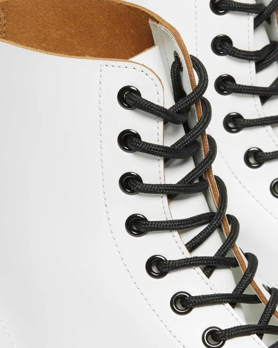 Винтажные ботинки на шнуровке 1460, изготовленные в Англии Dr Martens, белый — фото 3