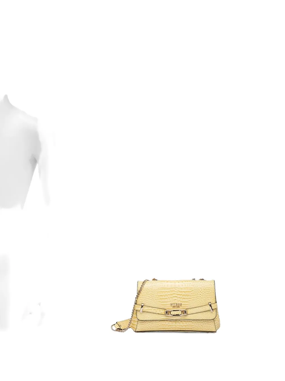 

Сумка-портфель с эффектом крокодила GUESS USA, желтый