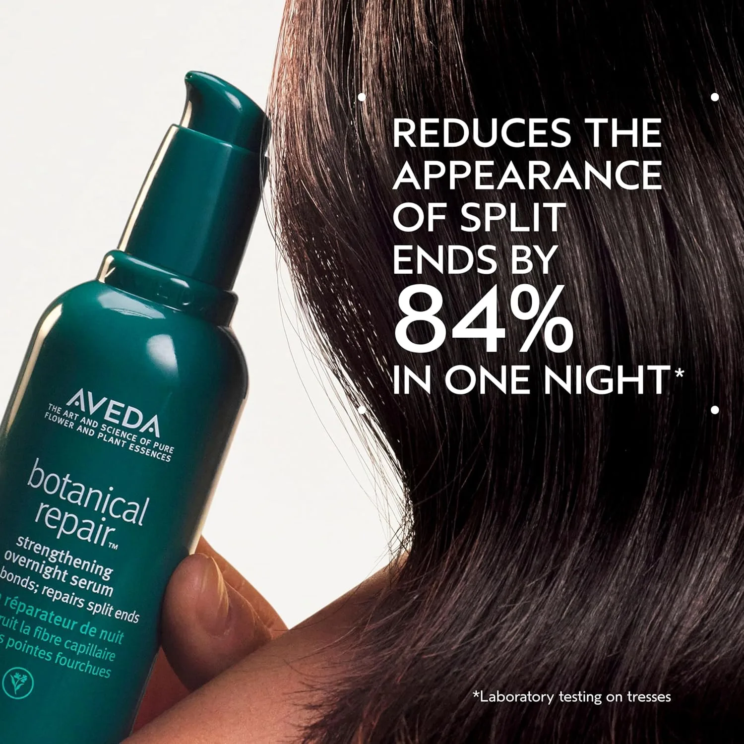 Aveda Botanical Repair укрепляющая ночная сыворотка для восстановления волос, уменьшает сечение и ремонтирует повреждения, с маслом нангаи, 99% натурального происхождения, green — фото 2