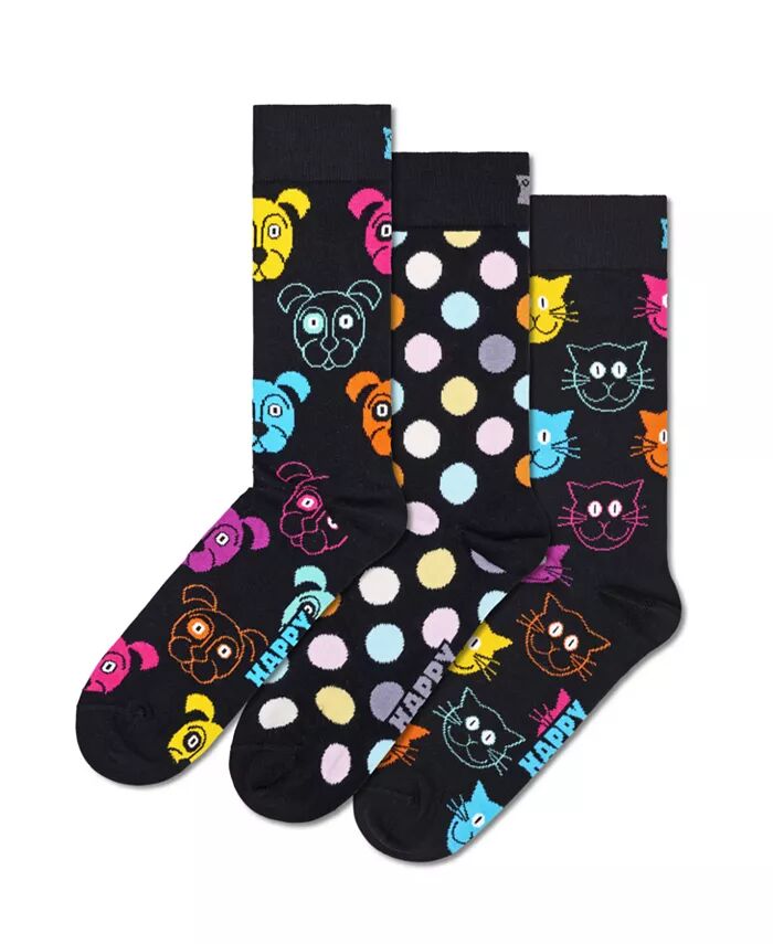 

3 пары классических носков для собак Happy Socks