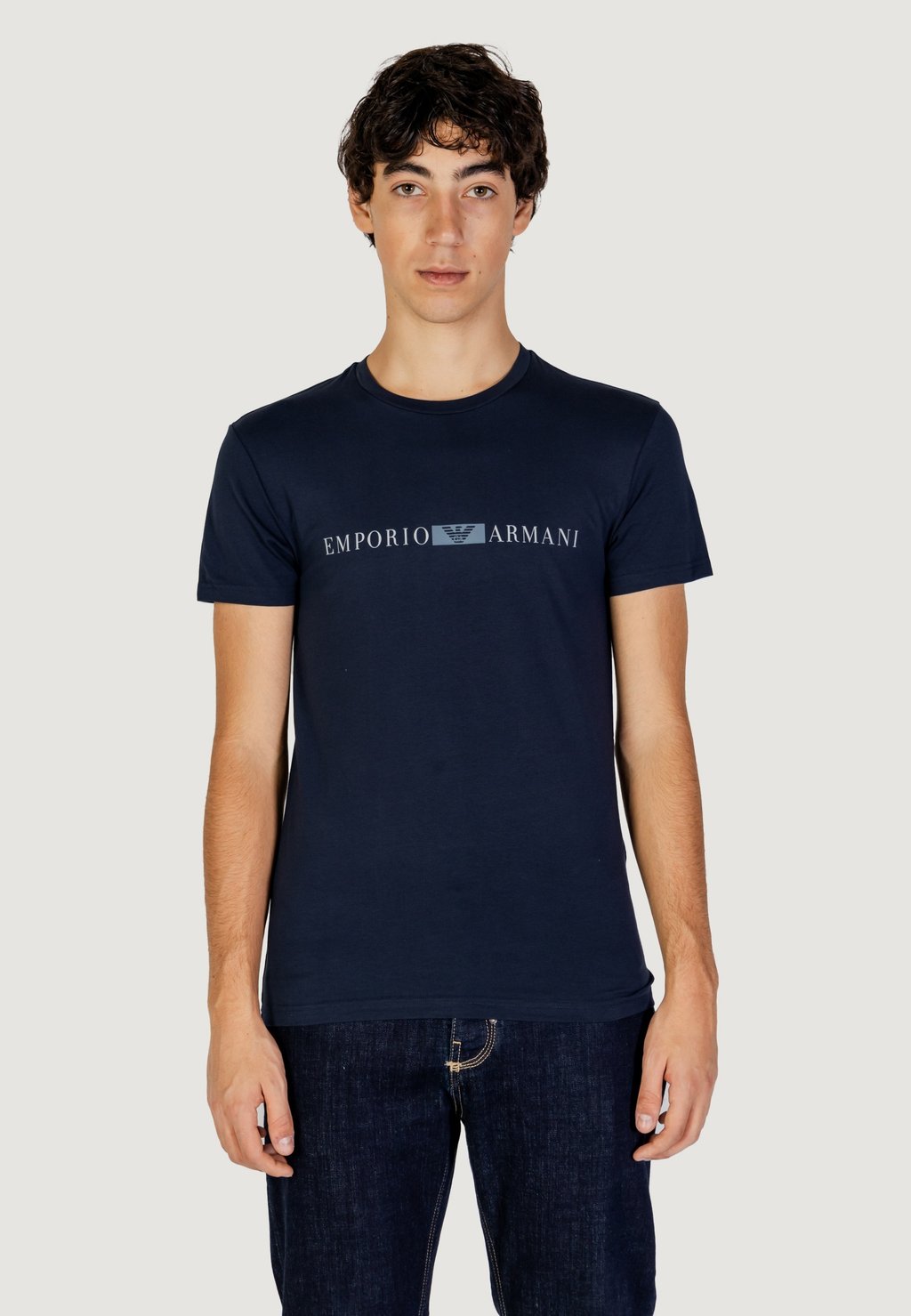 

Футболка с принтом SHORT SLEEVE Emporio Armani, синий