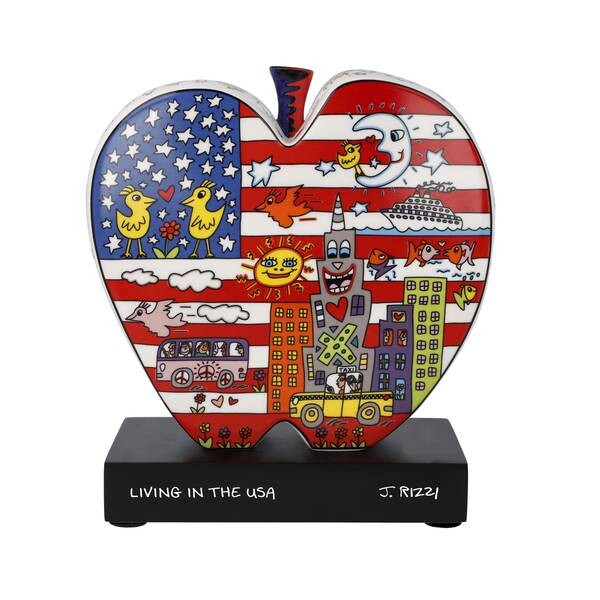 

Декоративная фигурка Goebel James Rizzi - Living in the USA, многоцветный