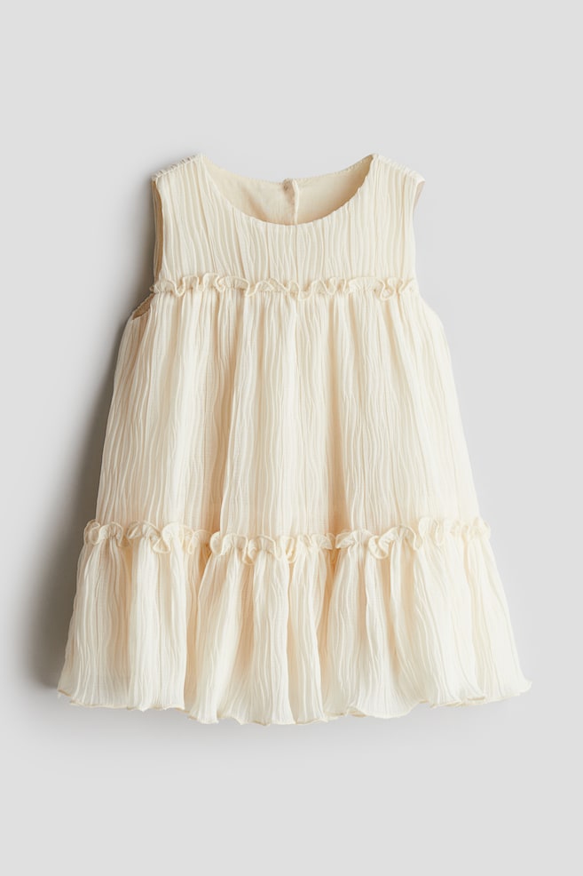 

Платье из жатого шифона H&M, бежевый