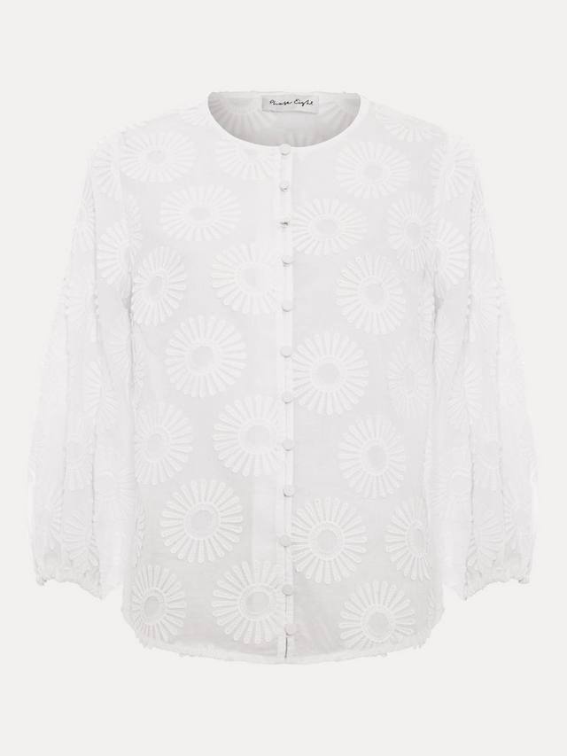 

Блузка Daisy из хлопкового поплина Phase Eight, Ivory