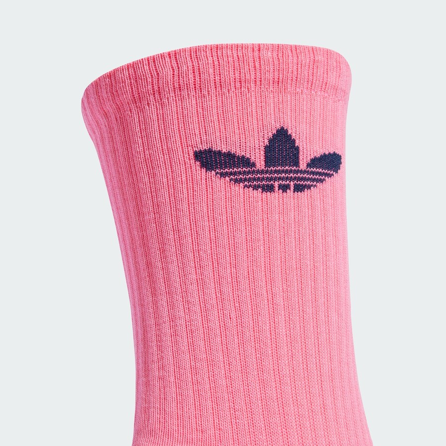 Носки ADIDAS ORIGINALS Trefoil Cushion, цвет Navy/Light blue/Brocade/Light green/Light pink/Red — фото 3