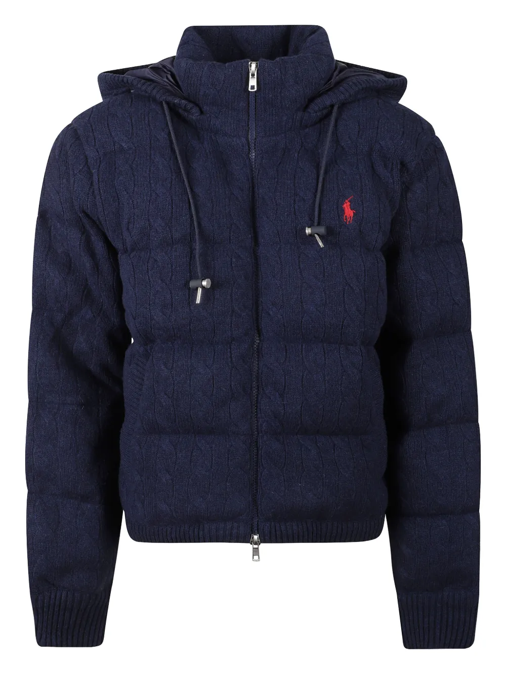 

Вязаная куртка с капюшоном Polo Ralph Lauren, синий