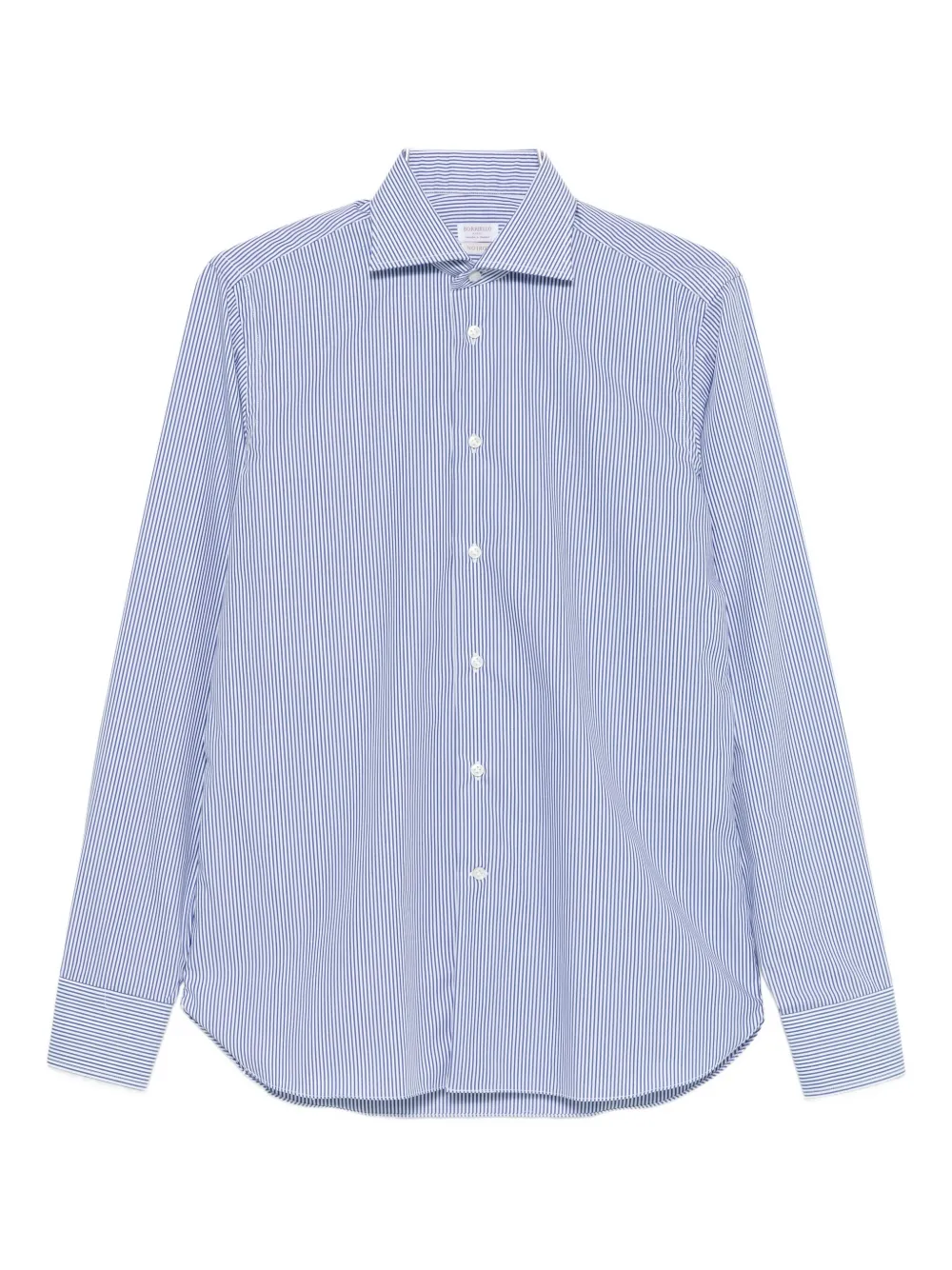

Рубашка из хлопка в полоску Borriello Napoli, синий