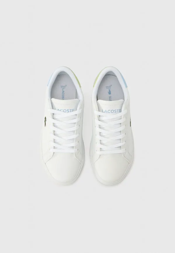 Кроссовки powercourt унисекс Lacoste, White/Light Green — фото 4
