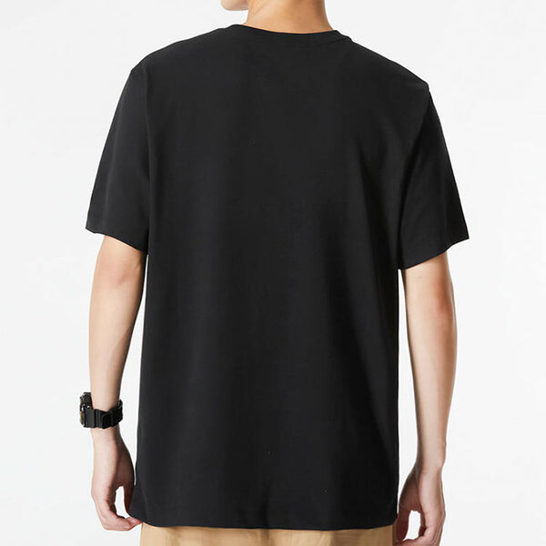 Футболка Men's Nike Alphabet Printing Solid Color Round Neck Pullover Short Sleeve Black T-Shirt, мультиколор — фото 4