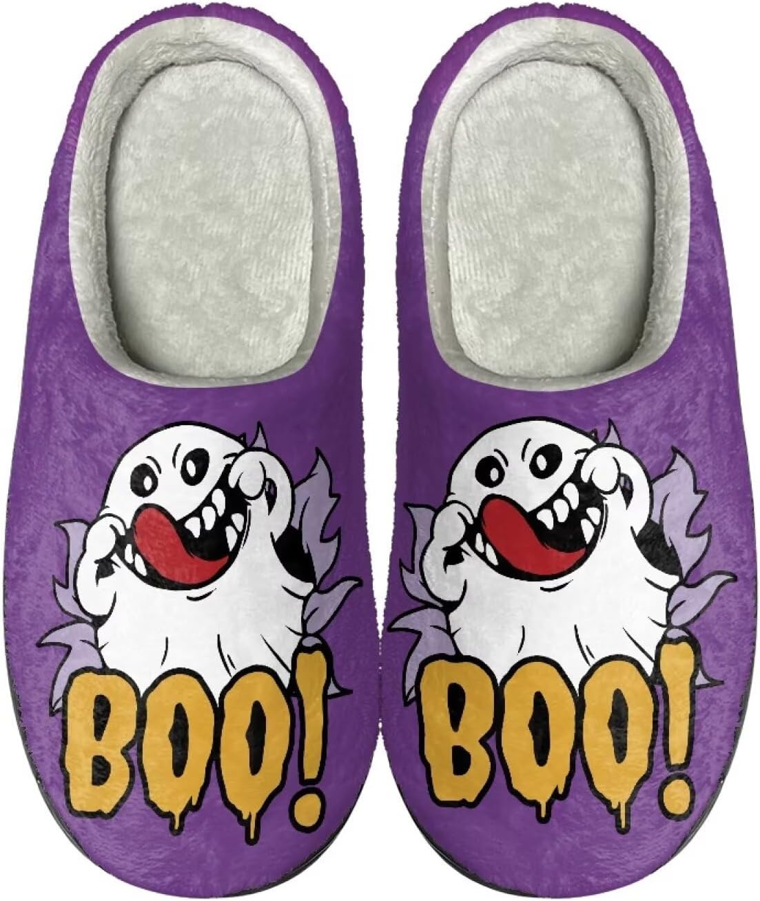 

Тапочки HUIACONG TPR для мужчин и женщин для дома и улицы, пушистые, унисекс, Boo Ghost