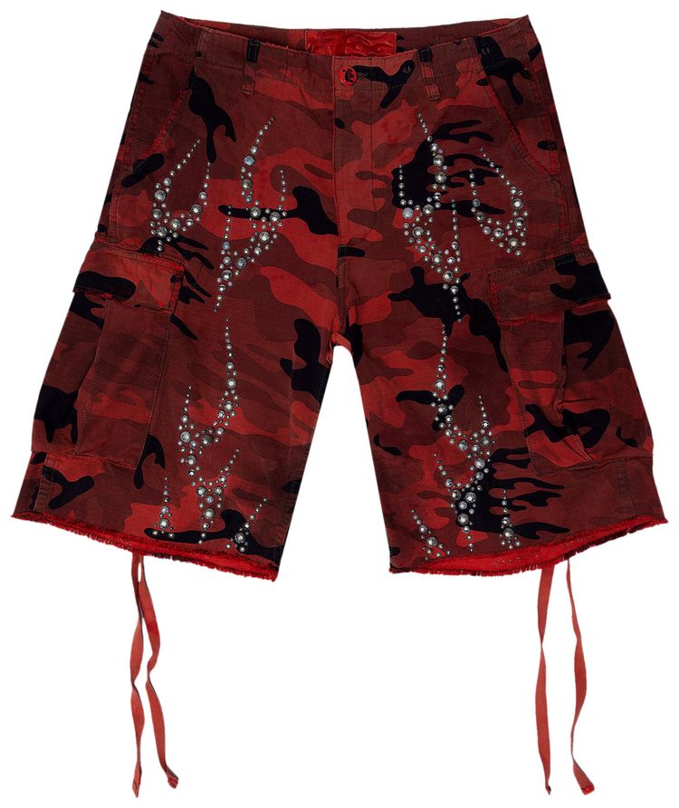 

Шорты Hellstar Studded Cargo Shorts 'Red Camo', разноцветный