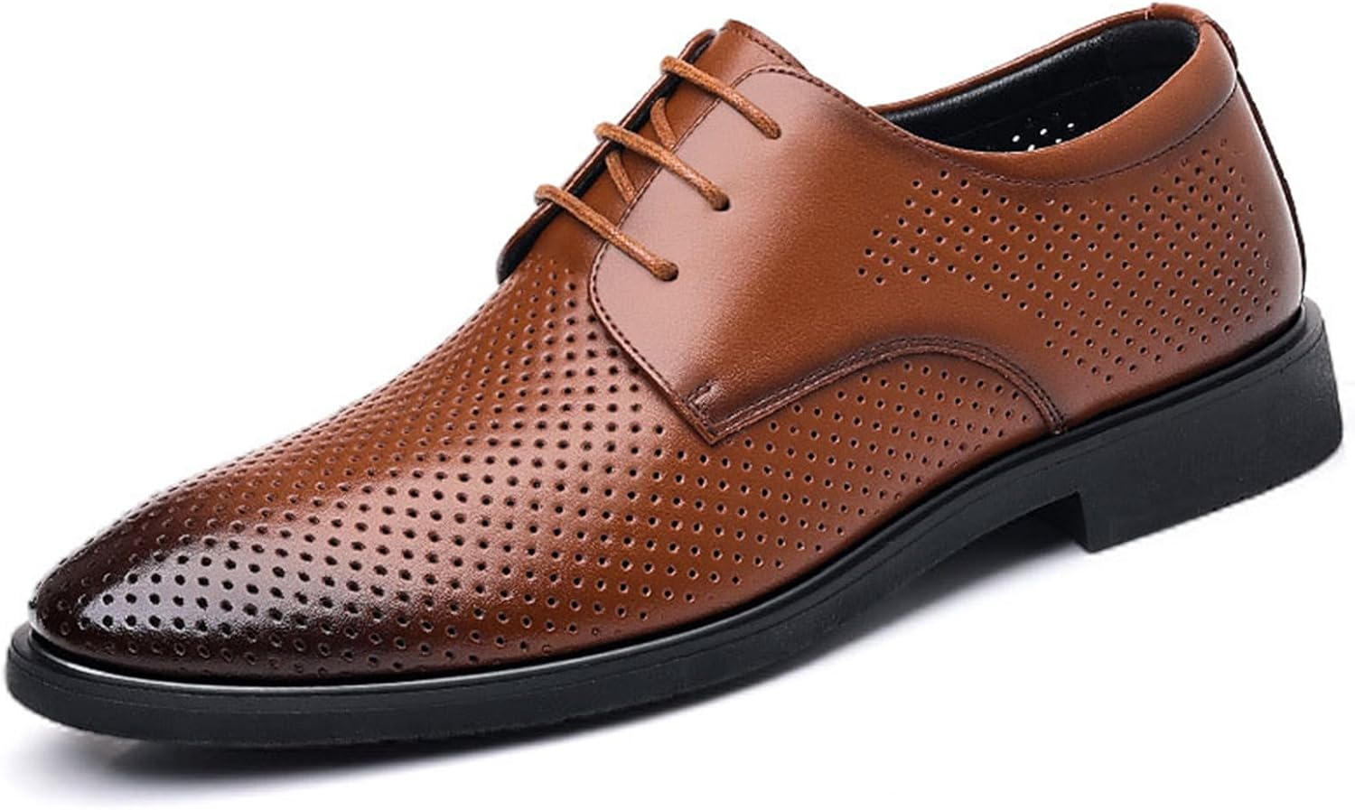 

Мужские кожаные туфли Деловые туфли Мужские свадебные туфли Повседневные оксфорды Для прогулок на улице Generic, коричневый