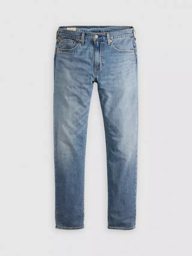 Джинсы 502 зауженного кроя из льна и денима, новые, синие Levi's — фото 4