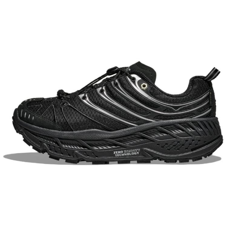 

HOKA ONE ONE Кроссовки для походов Stinson Evo Abrasion Resistant, Waterproof и Breathable Rebound мужские черные