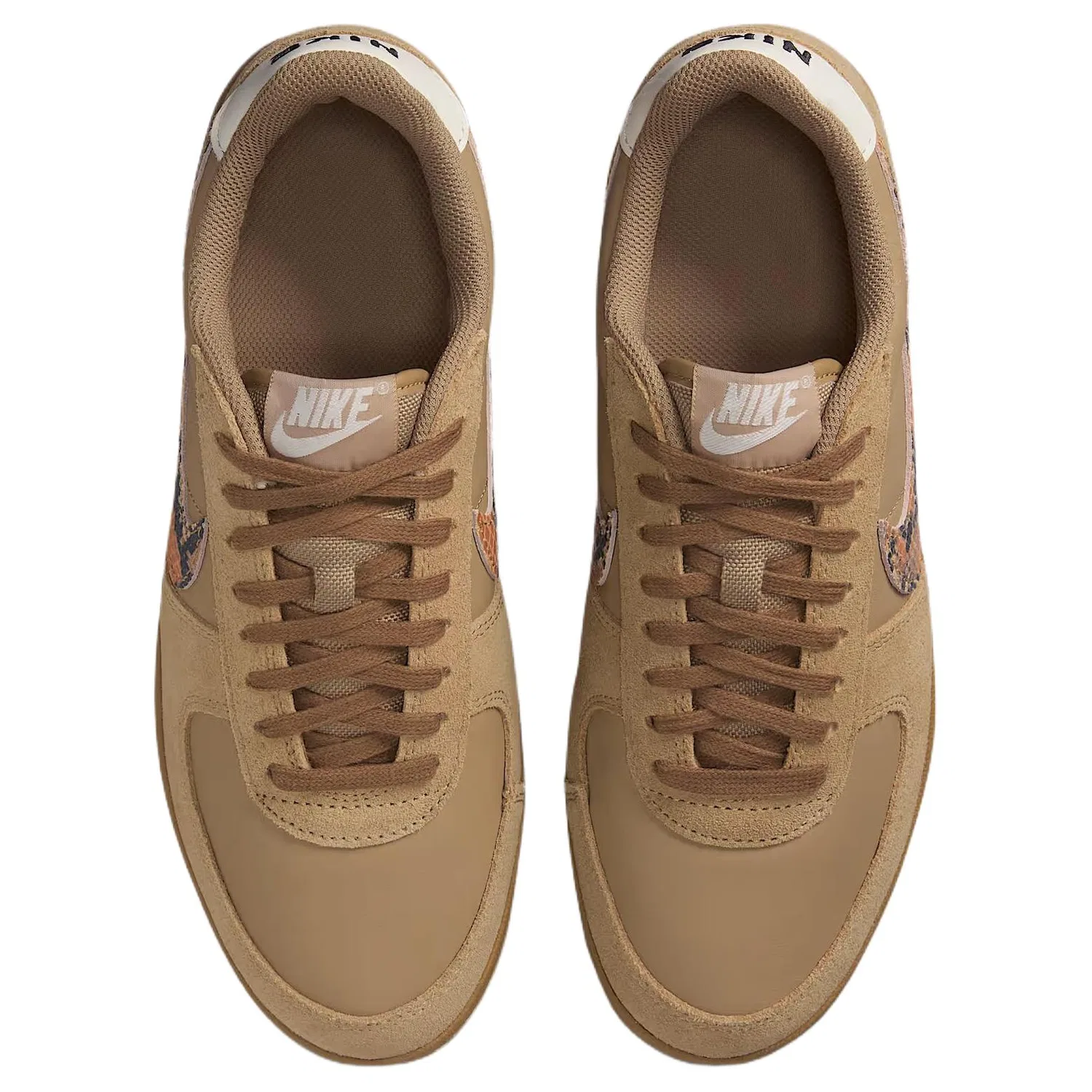 Кроссовки кожаные Nike Low Brown — фото 4