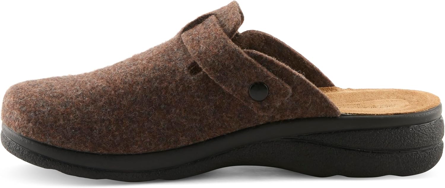 Мужские шерстяные тапочки Spring Step Benton для дома и улицы, коричневый — фото 3
