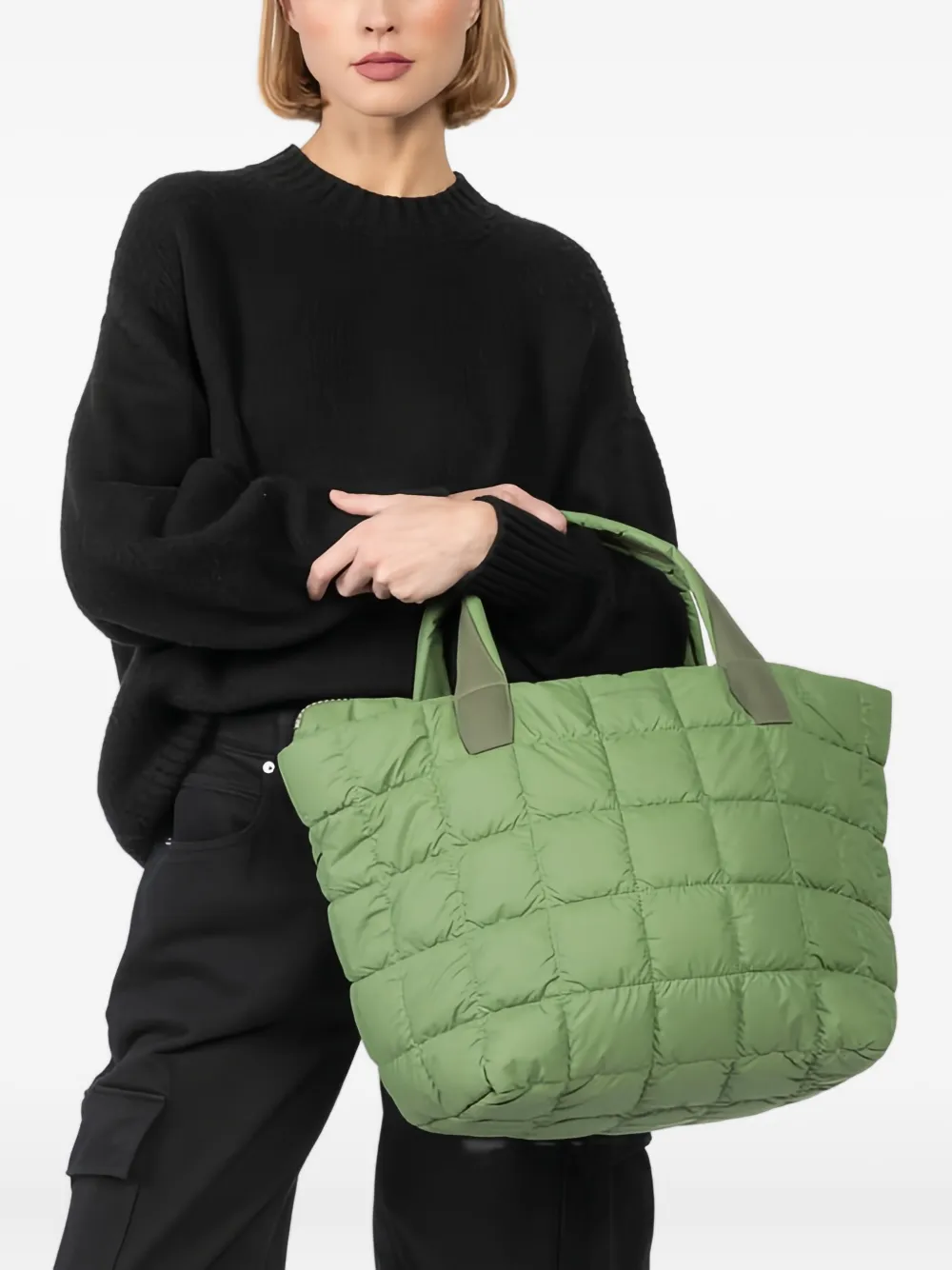 

Стеганая сумка-тоут с верхними ручками Veecollective, зеленый