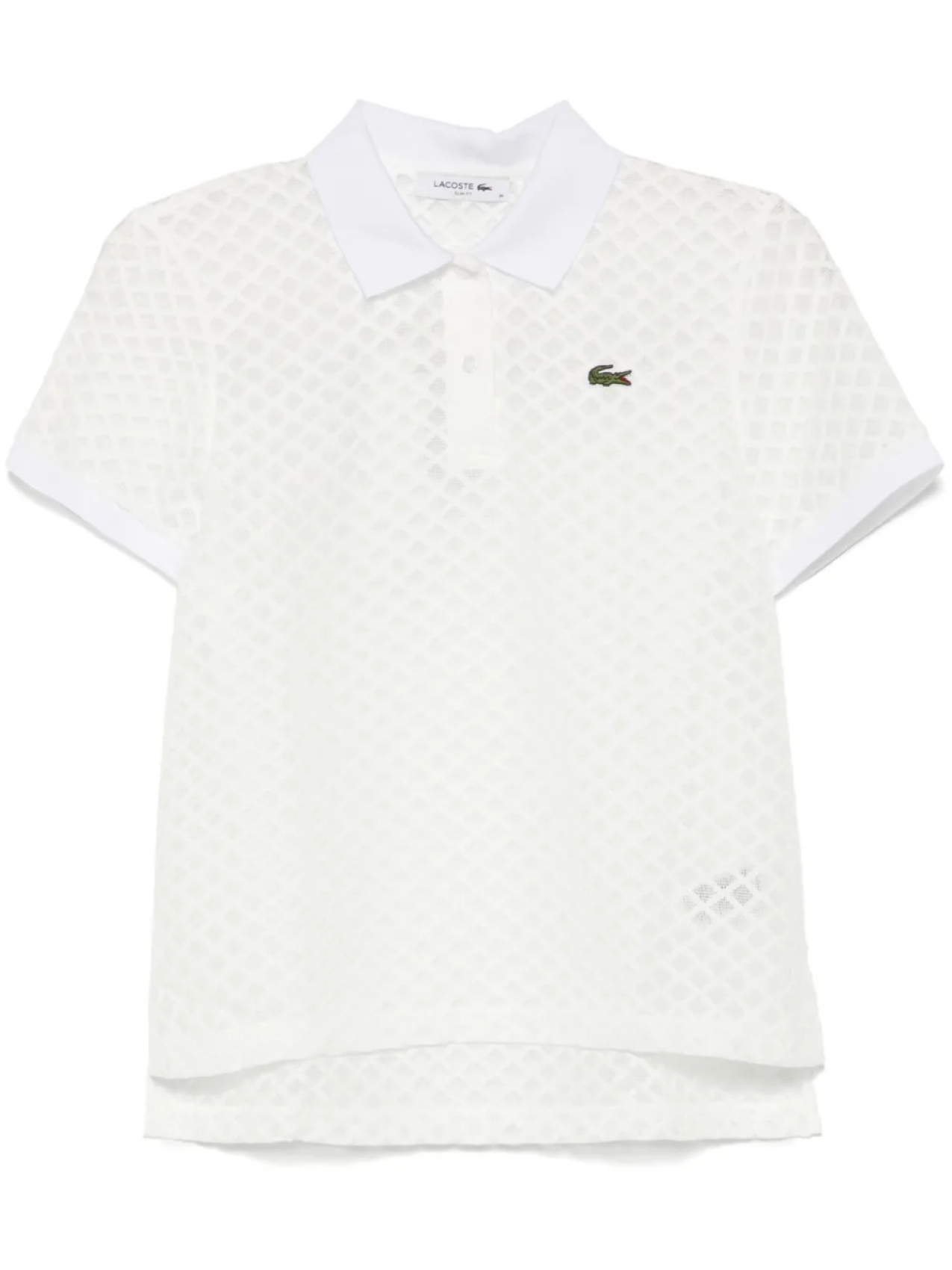 

Lacoste рубашка поло Monogram Lace, белый