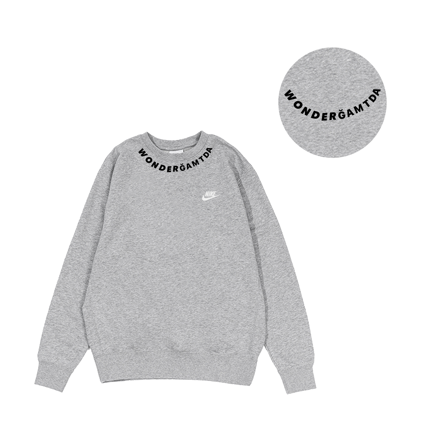 Толстовка dri fit мужская gray Nike, серый — фото 3