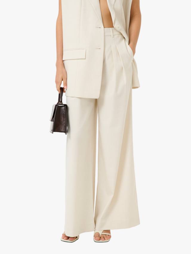 

Seaver брюки с высокой талией и широкими штанинами Gestuz, Egret Melange