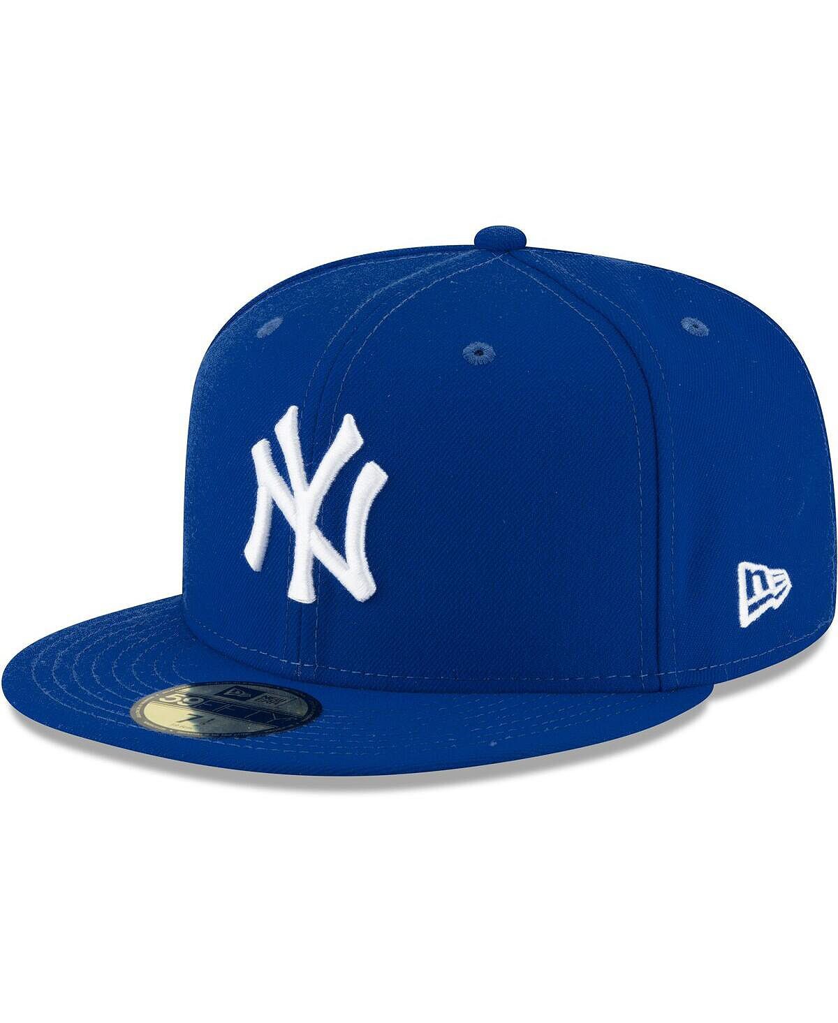 

Мужская приталенная кепка Royal New York Yankees Logo белая 59FIFTY New Era