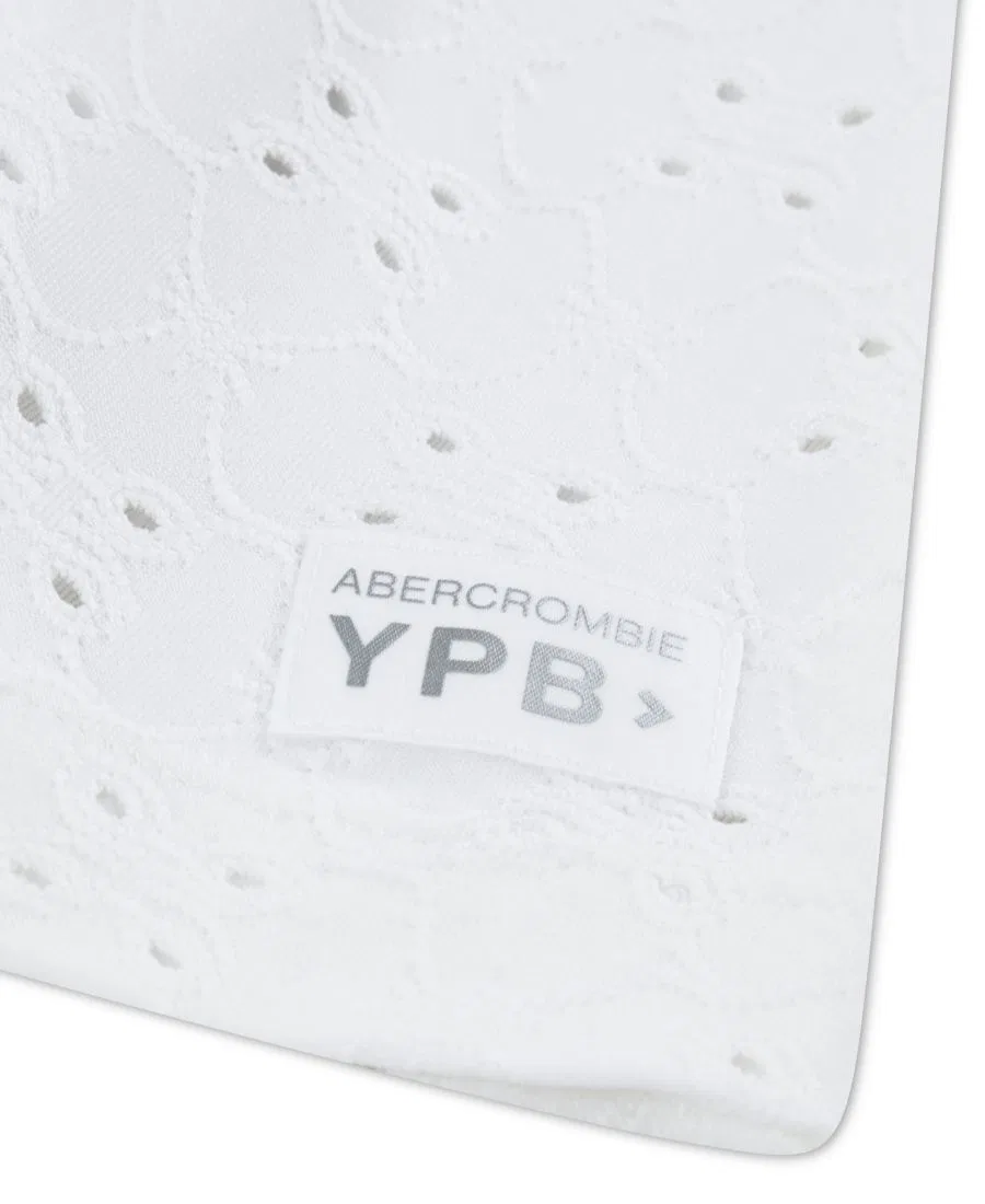 Шорты-юбка YPB с завязками спереди для девочек Abercrombie Kids, белый — фото 3