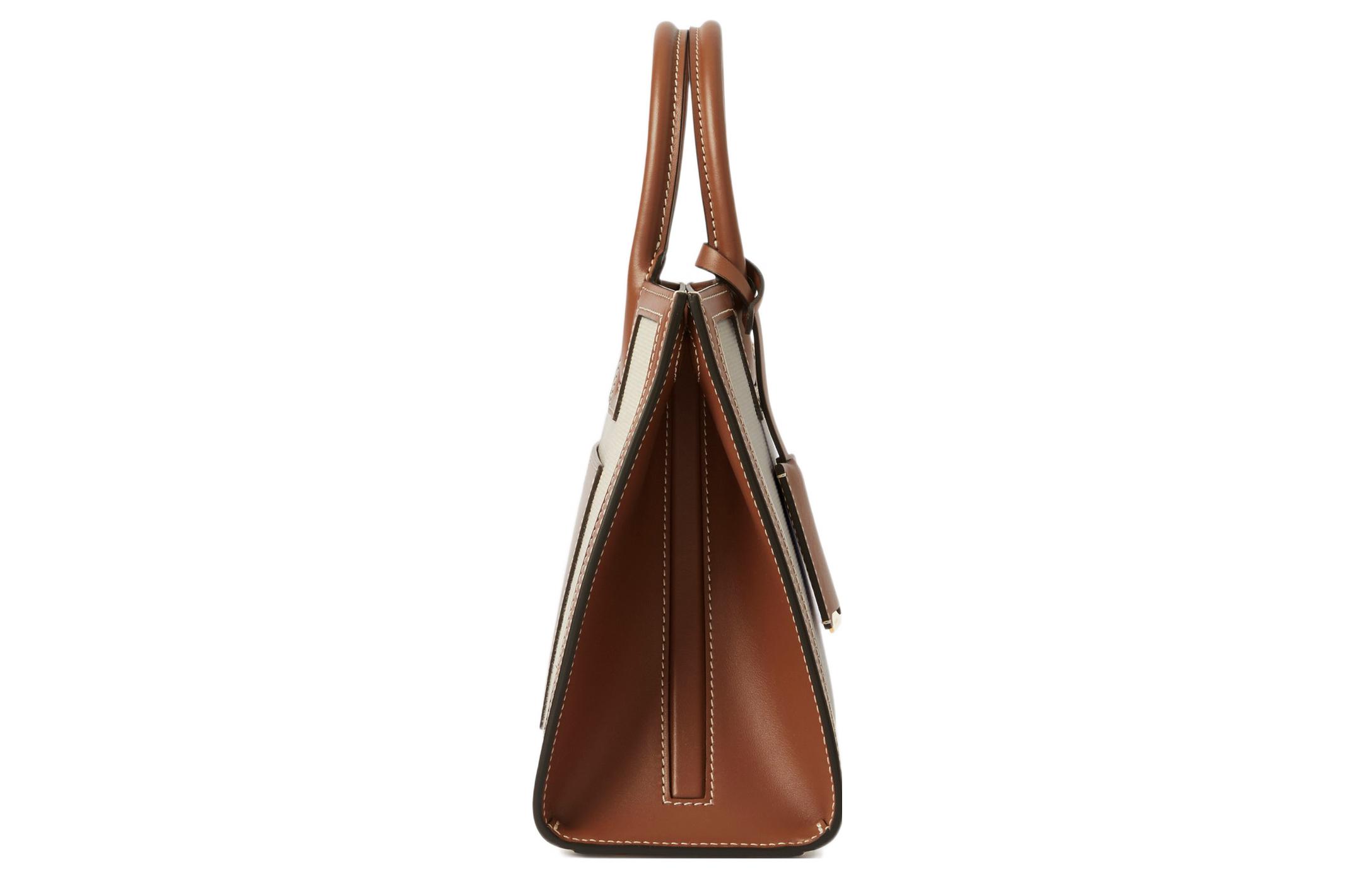 Мини-сумка Burberry из телячьей кожи с хлопковыми вставками — фото 2