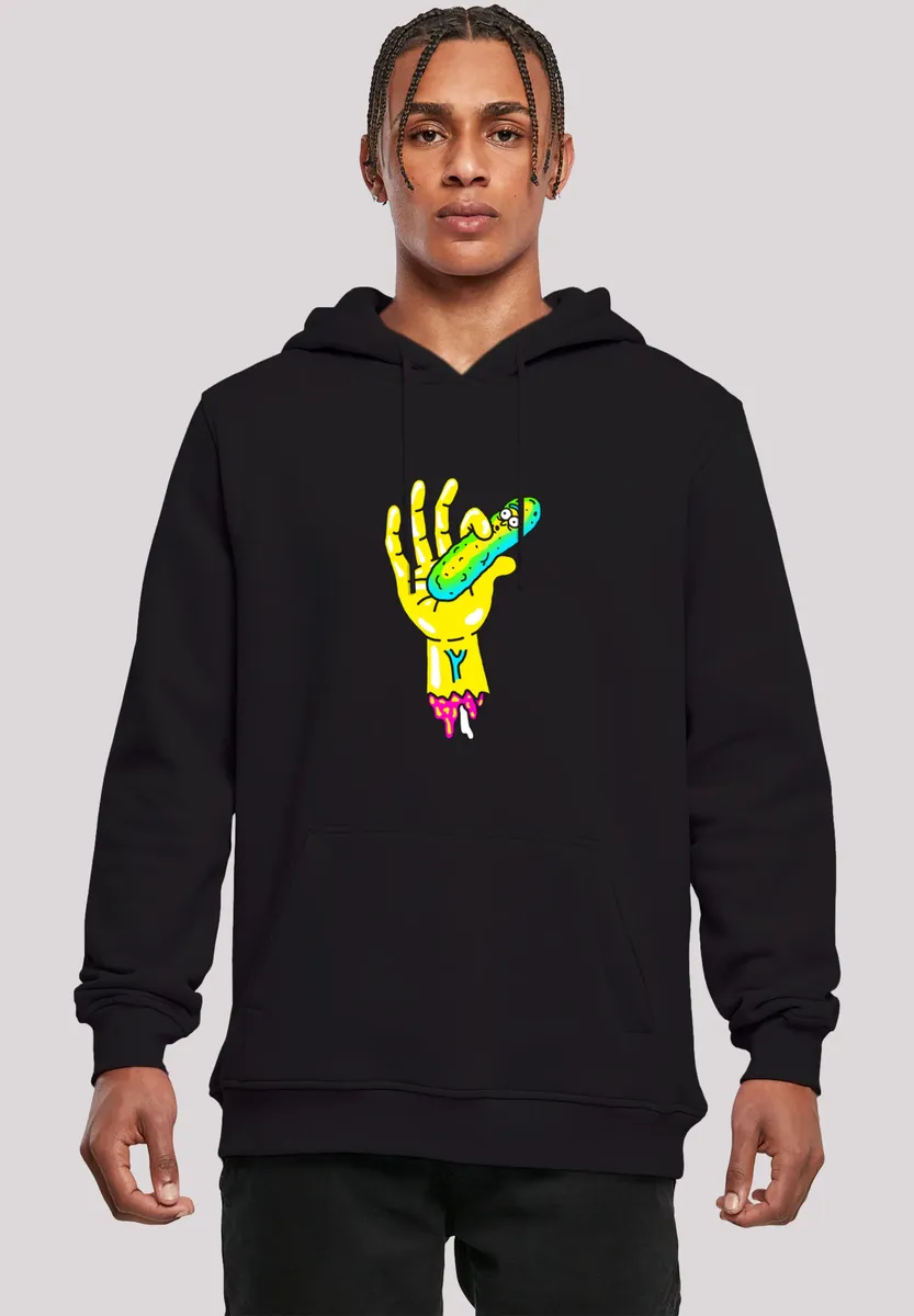 

F4NT4STIC Толстовка "Rick and Morty Pickle Hand", принт, черный
