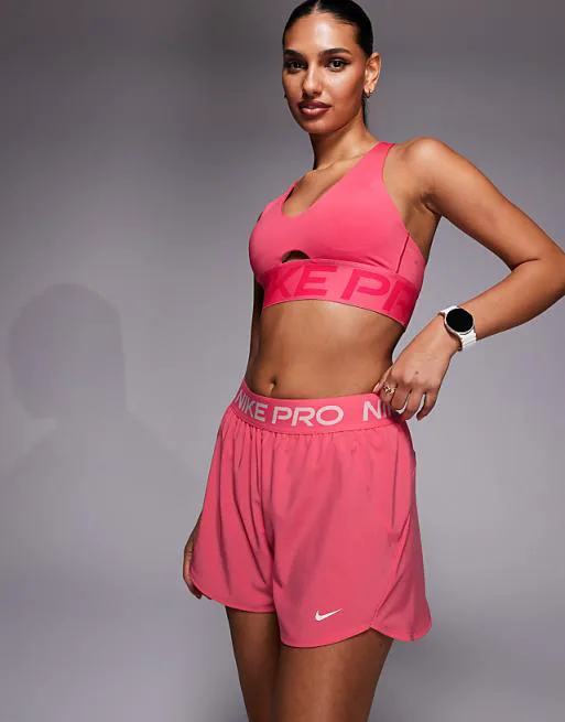 

Розовые тканые шорты Nike Pro Training Dri-FIT 365 размером 3 дюйма