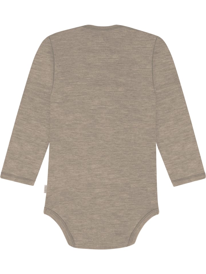 Normani Outdoor Sports Детский боди с длинными рукавами из мериносовой шерсти, цвет Окленд, бежевый — фото 2