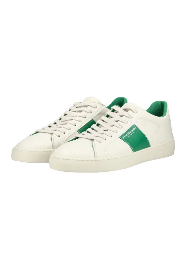 Кроссовки ton кремово-зеленого цвета Scotch & Soda, Cream-Green — фото 2