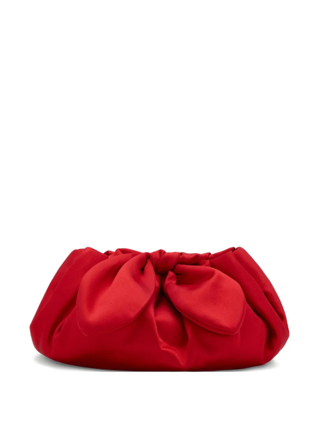 

Oscar de la Renta атласный клатч, красный