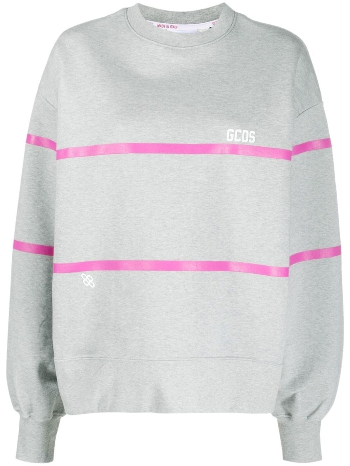 

Gcds stripe-detailed sweatshirt, серый