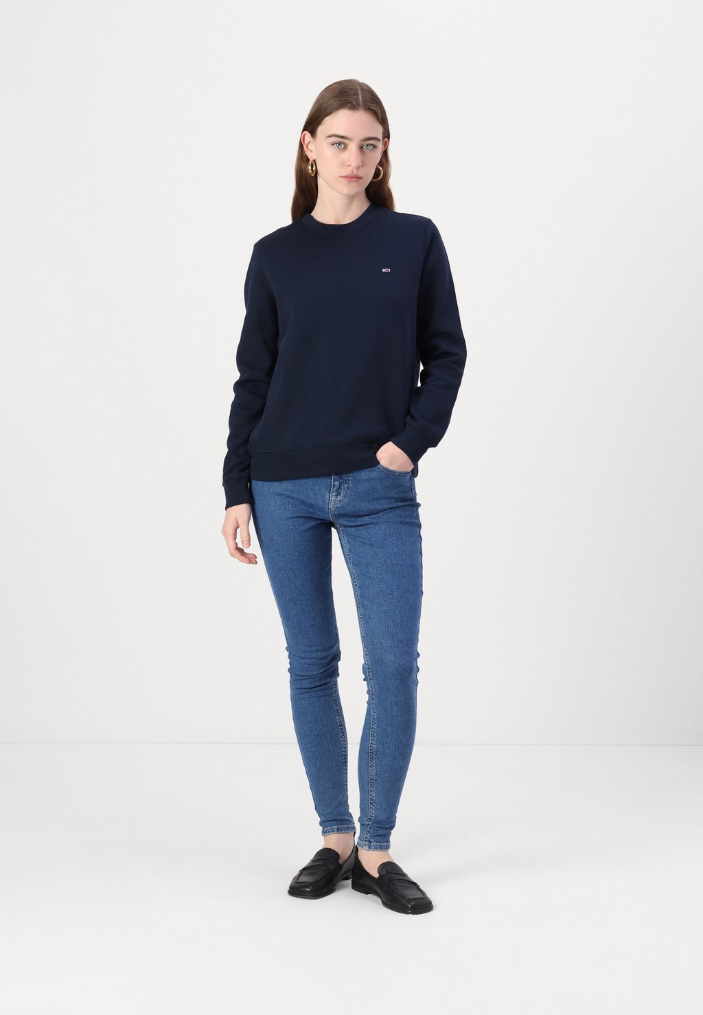 

Толстовка FLAG CREW Tommy Jeans, темно-синий