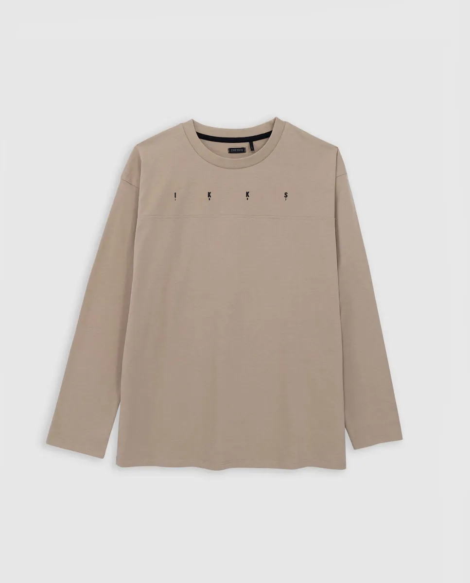 

Футболка для девочки с длинными рукавами и круглым вырезом IKKS, бежевый