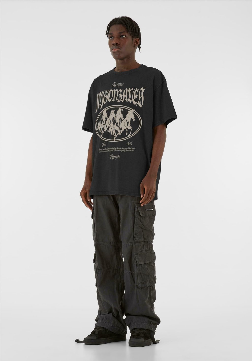 

Футболка с принтом MJG HEAVY OVERSIZED MJ Gonzales, черный