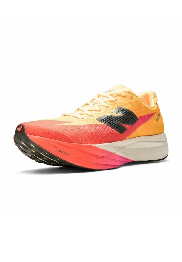 Кроссовки для бега по шоссе New Balance SC Elite v5 London Marathon, оранжевый с белым и персиковым — фото 2