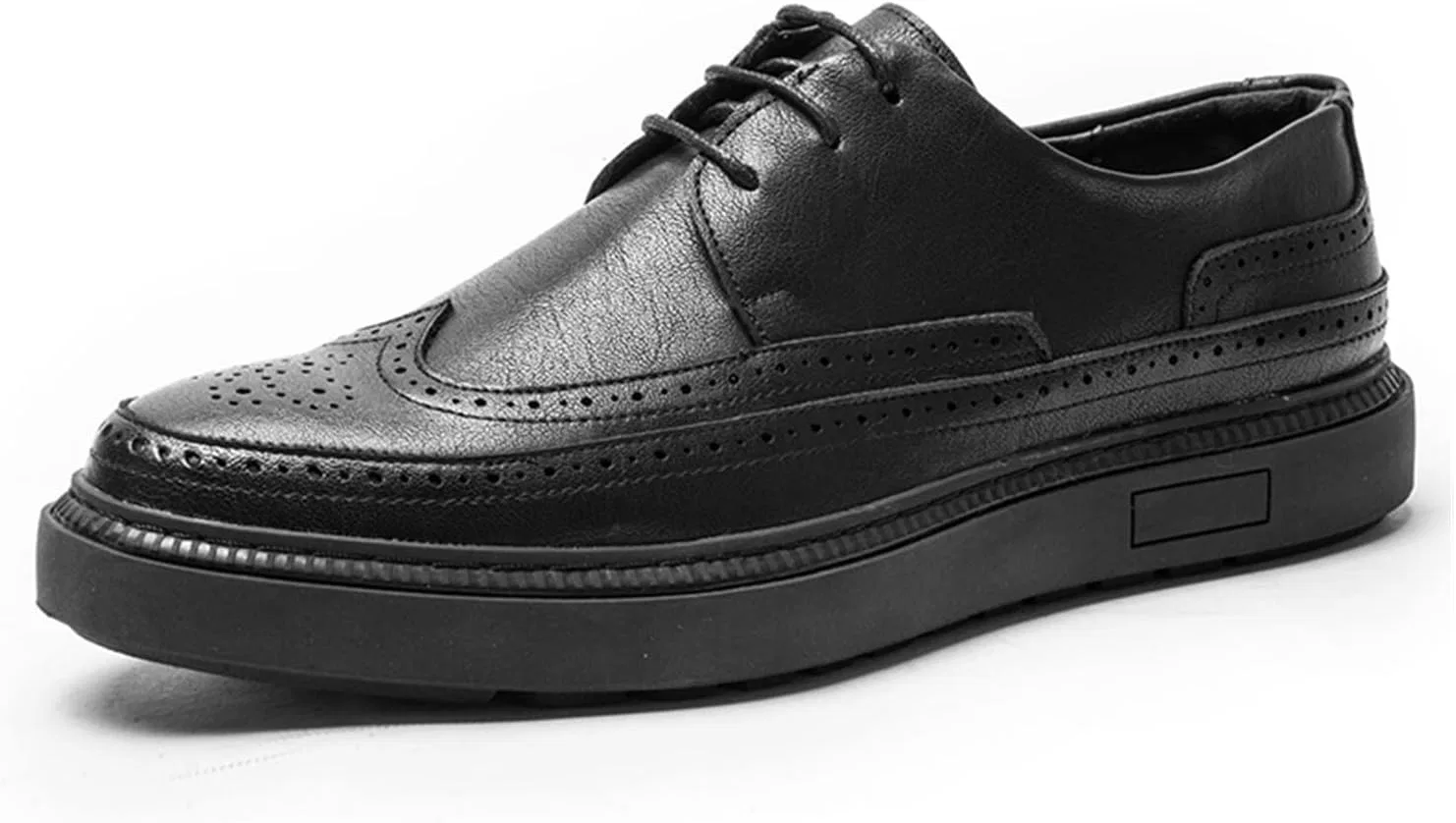 Herrenschuhe Herren Lederschue Herren Kleid Schuhe formelle Hochzeitsfeier Schuhe für Herren Броги в стиле ретро Schuhe Luxusmarke Herren Оксфорды Generic, Schwarz