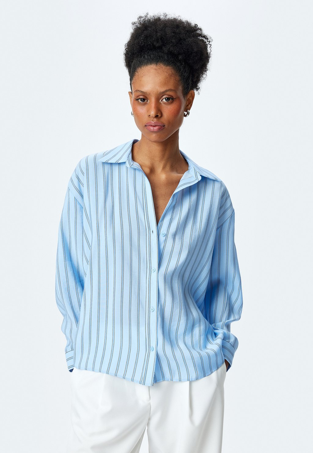

Блузка на пуговицах STRIPED Koton, синий