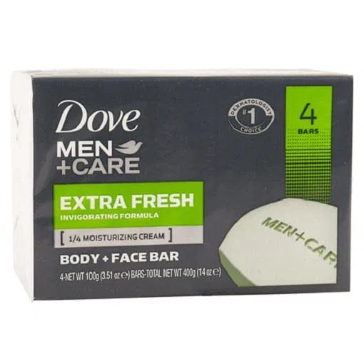 Мыло Dove Men Care Extra Fresh, 4 x 100 г Dove